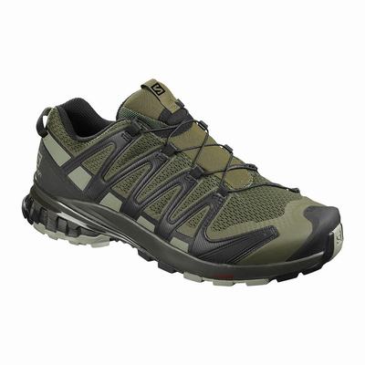 Salomon XA PRO 3D v8 WIDE - Miesten Polkujuoksukengät - Oliivinvihreä